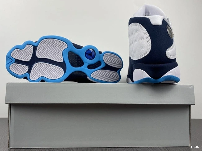 Bmlin Shoes Neat 13 Powder Retro 4176 Jordan Obsidian White Blue 414571- 1026